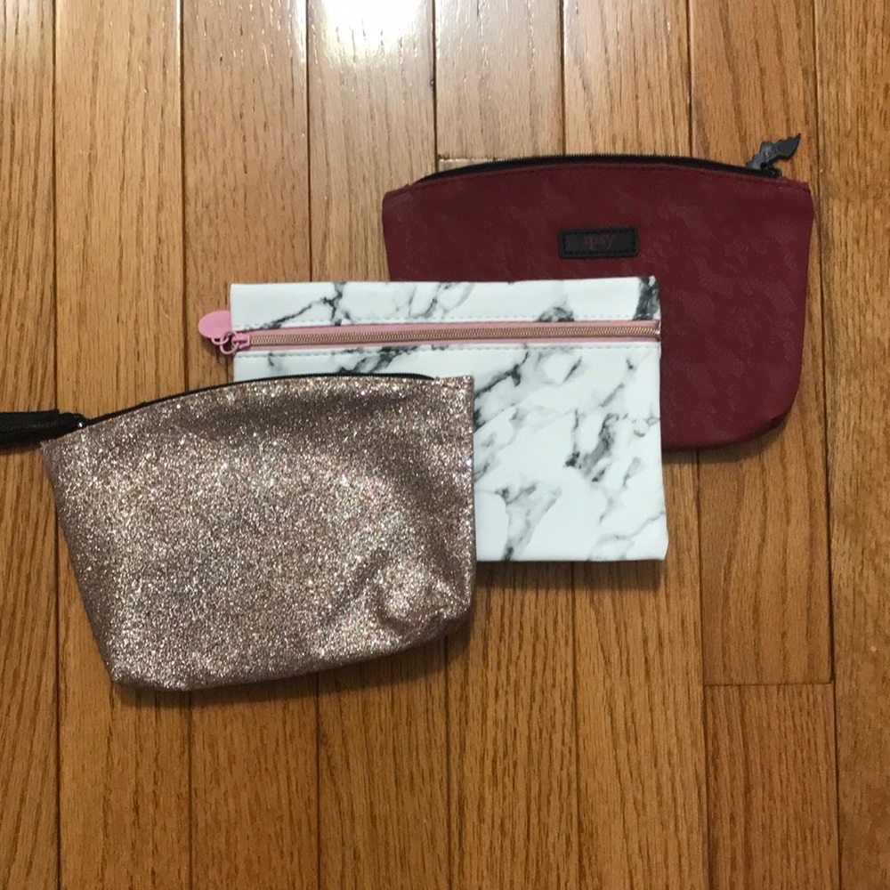 Makeup Travel Bags Ipsy Set of 3 Cute NWOT